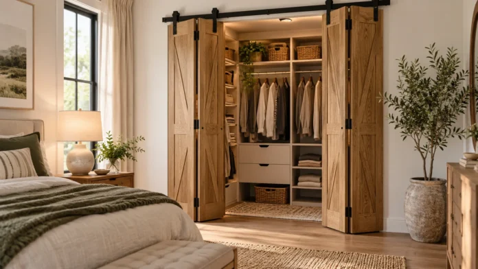 Folding Barn Door Styles and Space-Saving Ideas